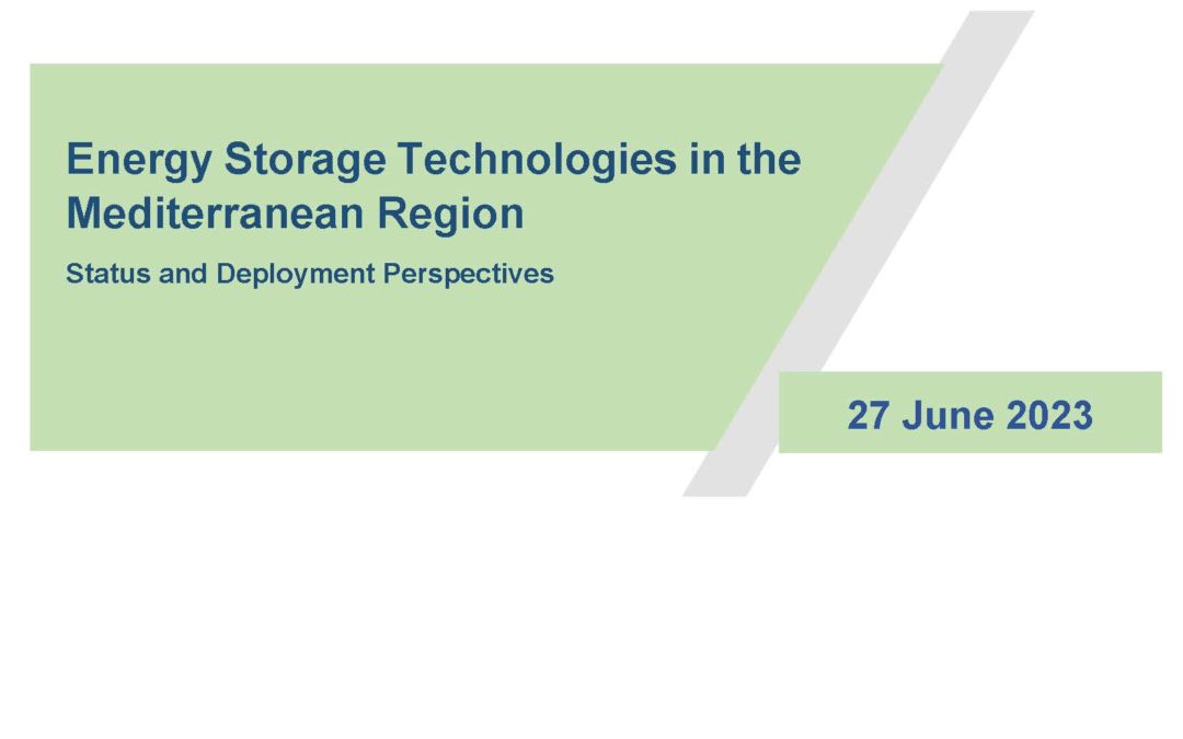 Energy Storage Technologies in the Mediterranean, June 2023
